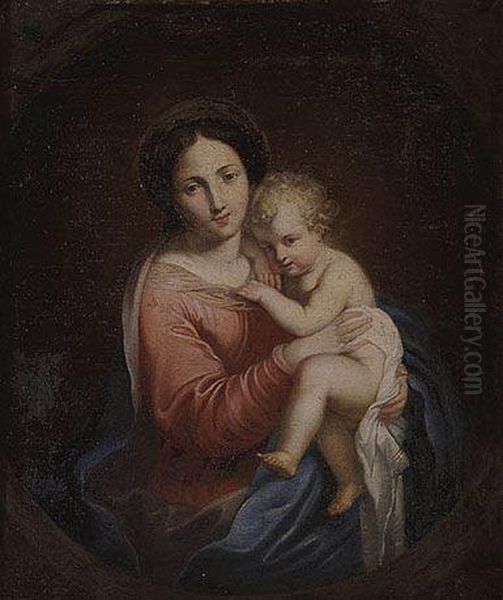 Virgen Con El Nino Oil Painting by Giovanni Battista Salvi