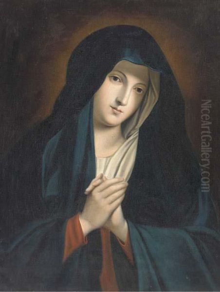 The Virgin At Prayer Oil Painting by Giovanni Battista Salvi