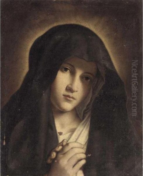 The Madonna At Prayer Oil Painting by Giovanni Battista Salvi