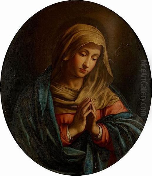 The Madonna At Prayer Oil Painting by Giovanni Battista Salvi