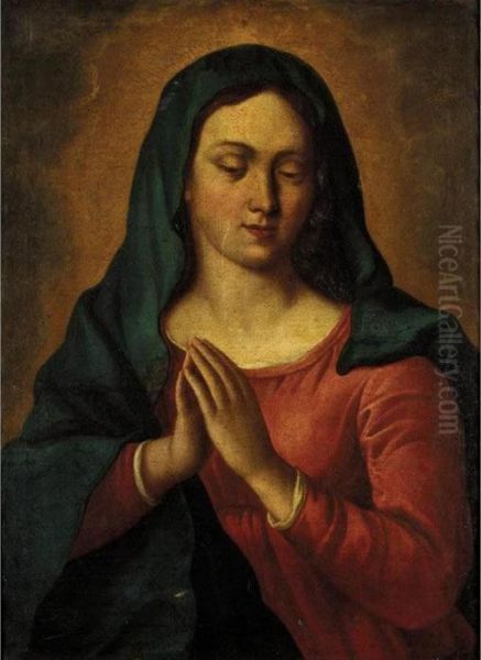 The Madonna At Prayer Oil Painting by Giovanni Battista Salvi