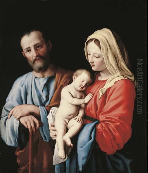 The Holy Family Oil Painting by Giovanni Battista Salvi