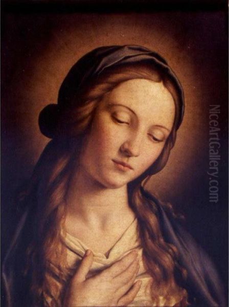 Head Of The Madonna Oil Painting by Giovanni Battista Salvi