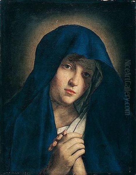 Madonna At Prayer Oil Painting by Giovanni Battista Salvi