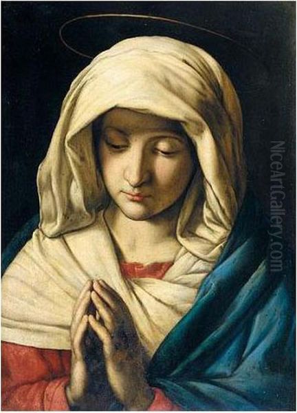 The Madonna At Prayer Oil Painting by Giovanni Battista Salvi