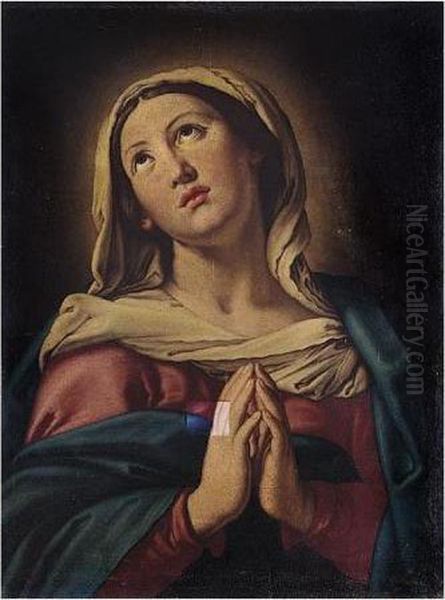 The Virgin In Prayer Oil Painting by Giovanni Battista Salvi