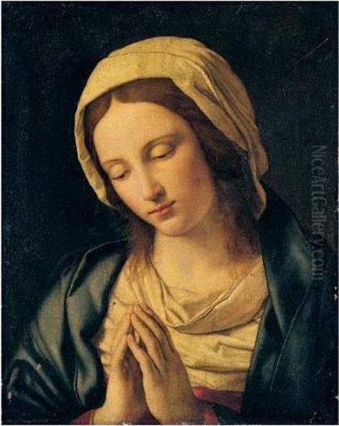 The Virgin At Prayer Oil Painting by Giovanni Battista Salvi