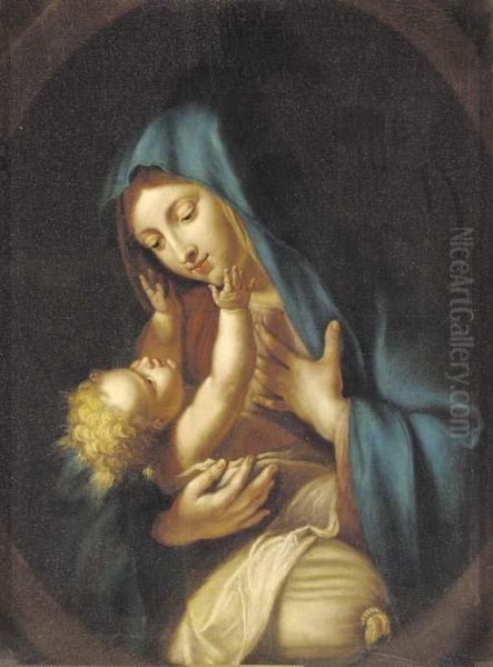 The Madonna And Child Oil Painting by Giovanni Battista Salvi