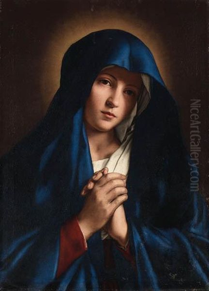 The Madonna At Prayer Oil Painting by Giovanni Battista Salvi