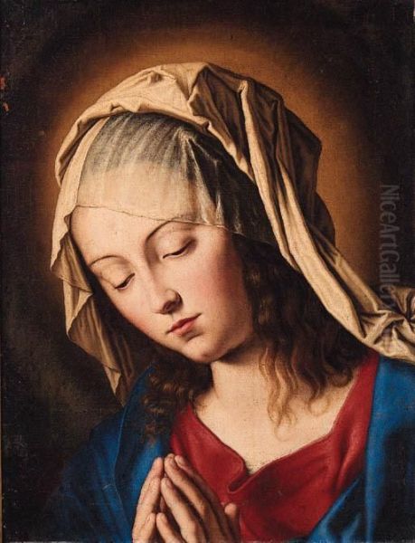 The Madonna At Prayer Oil Painting by Giovanni Battista Salvi