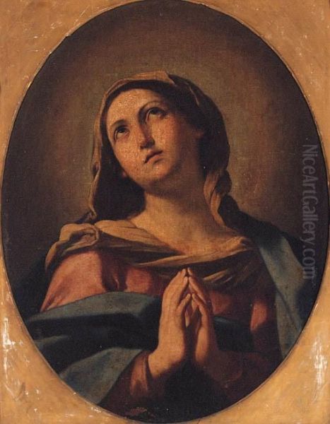 The Virgin At Prayer Oil Painting by Giovanni Battista Salvi