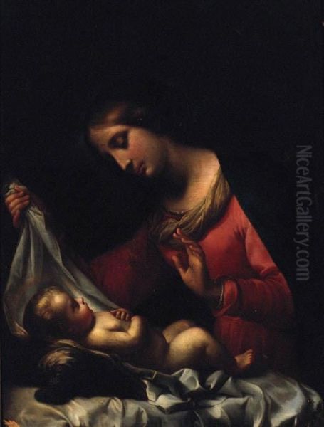 The Madonna And Child Oil Painting by Giovanni Battista Salvi