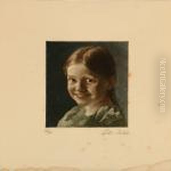 Ellen Oil Painting by Peder Vilhelm Ilsted