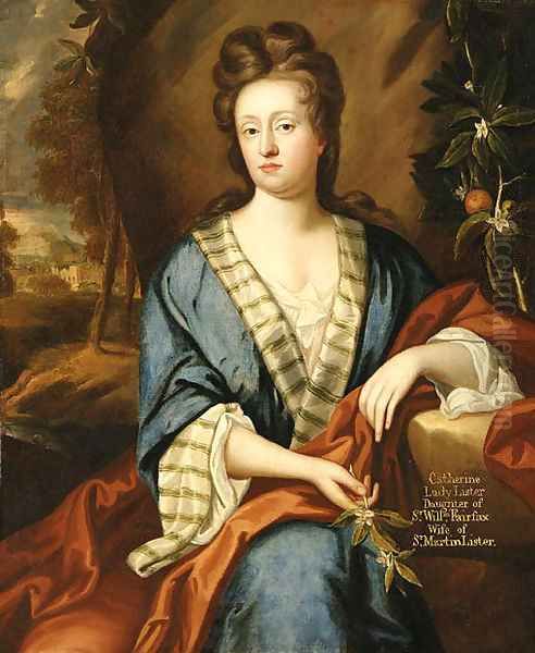 Portrait of Catherine, Lady Lister Oil Painting by James Francis Mauber