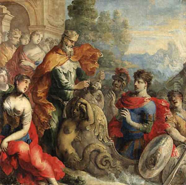 Aeolus giving the Winds to Odysseus Oil Painting by Isaac Moillon