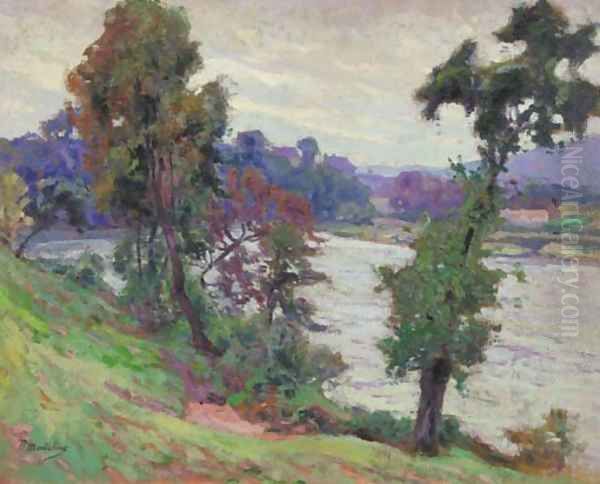 Bords de Dordogne Oil Painting by Paul Madeleine