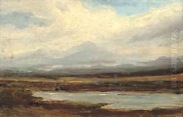 A view across the lowlands Oil Painting by Horatio McCulloch