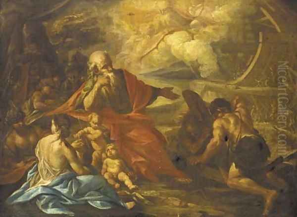 God instructing Noah Oil Painting by Paolo di Matteis