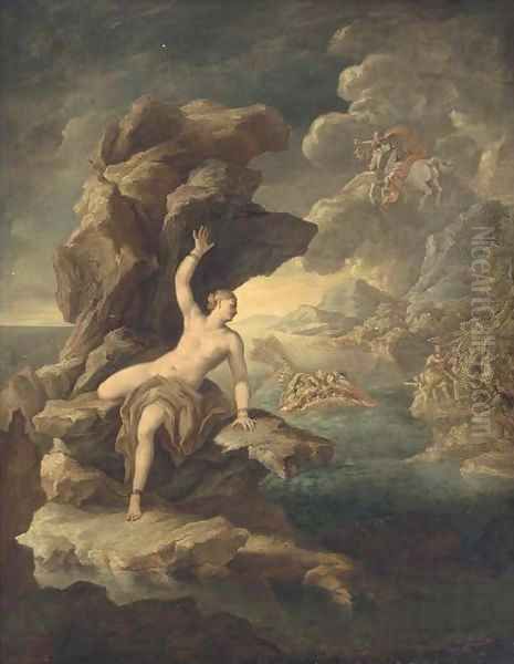 Perseus and Andromeda Oil Painting by Paolo di Matteis