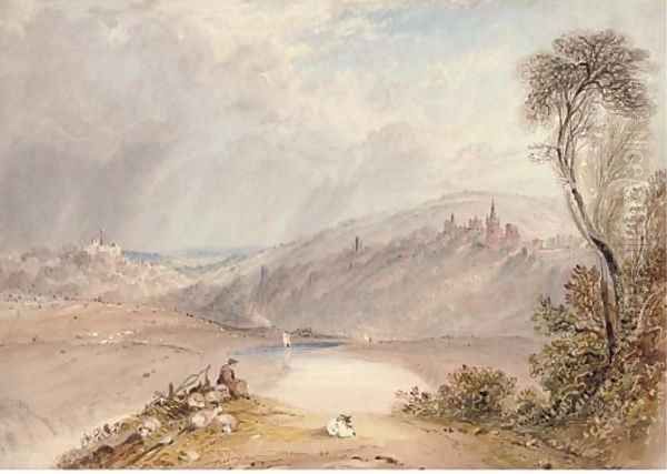 Goodrich Castle Oil Painting by Charles Marshall