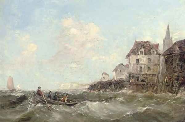 Off to the fishing grounds Oil Painting by Alfred Montague