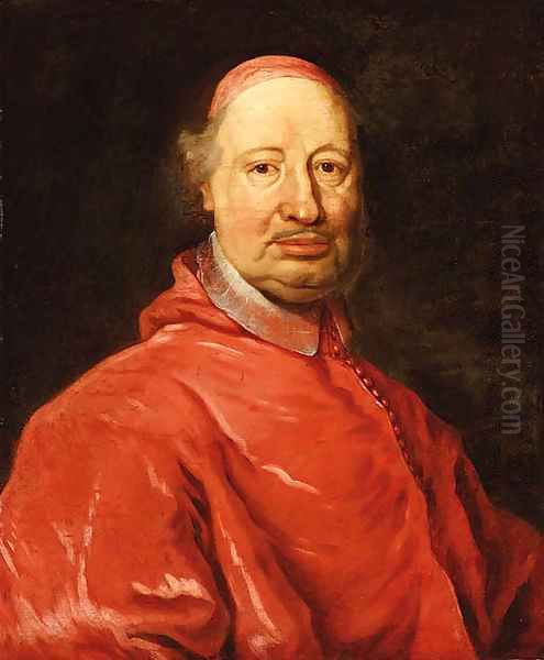 Portrait of Cardinal Fernando Nuzzi Oil Painting by Giovanni Maria Morandi