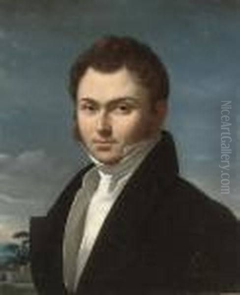 Portrait Of A Gentleman Oil Painting by Jean Auguste Dominique Ingres