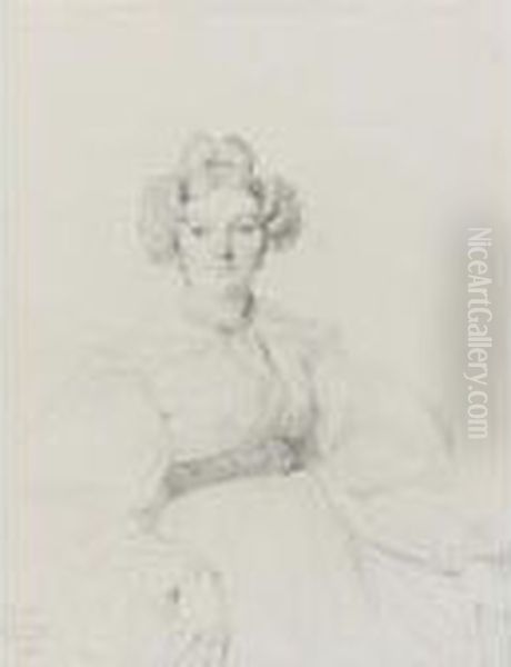 Mme. Aristide-laurent Dumont, Born Pauline-josephine Dufresne Oil Painting by Jean Auguste Dominique Ingres