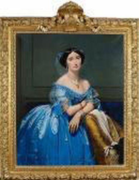 Portrait Of Pauline Eleanore De Galard De Brassac De Bearn, Princess Of Broglie Oil Painting by Jean Auguste Dominique Ingres