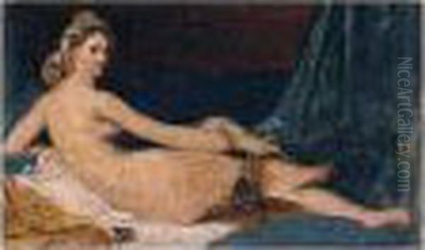 Odalisque Oil Painting by Jean Auguste Dominique Ingres