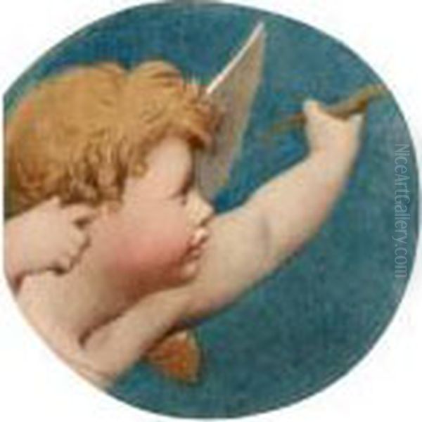 Eros Oil Painting by Jean Auguste Dominique Ingres