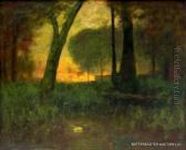 The Brook Oil Painting by George Inness