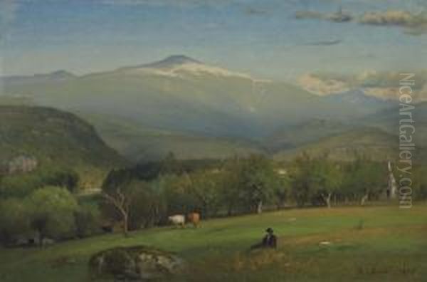 Conway Valley Oil Painting by George Inness