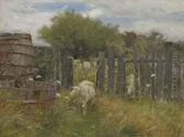 Back Of Nichols' Barn, Sconset Oil Painting by George Inness