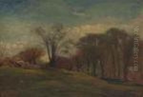 Early Autumn Oil Painting by George Inness