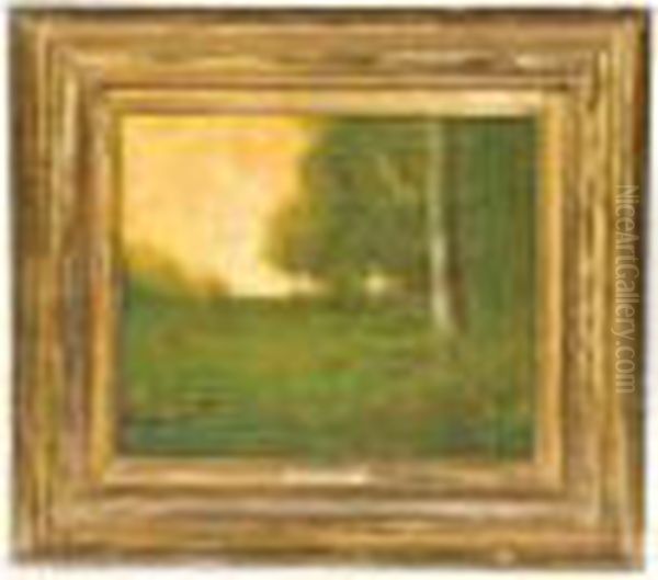 Evening Landscape In The Manner Of George Innes Oil Painting by George Inness