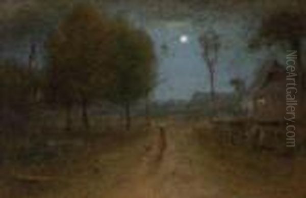 Nine O'clock Oil Painting by George Inness