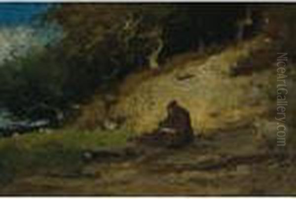 The Hermit Oil Painting by George Inness