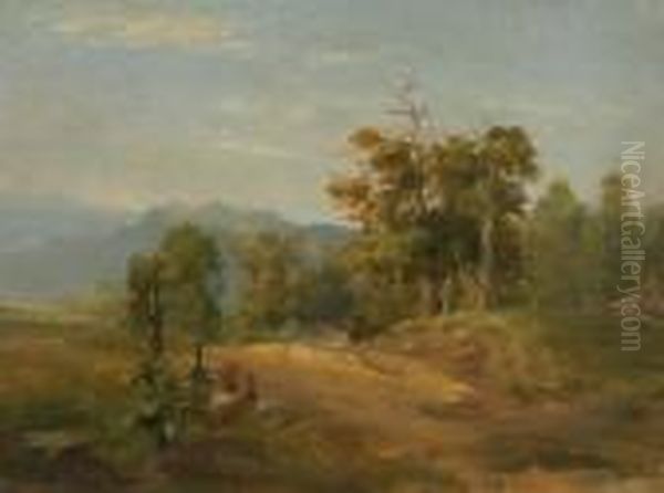 Near Peekskill Oil Painting by George Inness