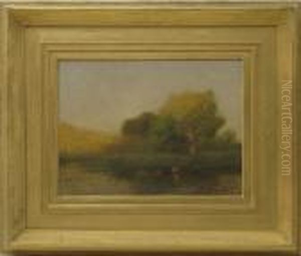 Paesaggio Fluviale Conbarchino Oil Painting by George Inness