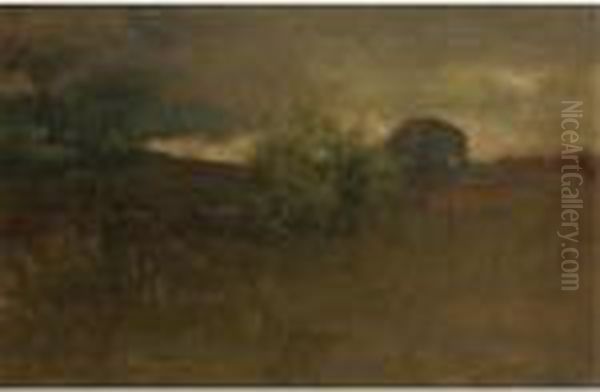 Milton On The Hudson Oil Painting by George Inness