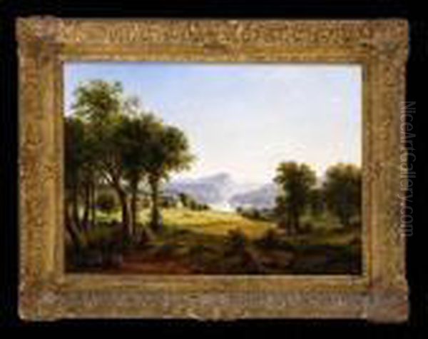 Farm In The Mountains Oil Painting by George Inness