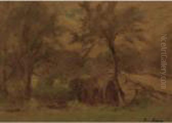 Leeds, Catskills Oil Painting by George Inness