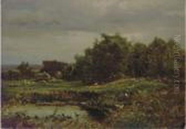 Medfield Oil Painting by George Inness