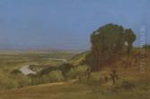 Near Perugia Oil Painting by George Inness