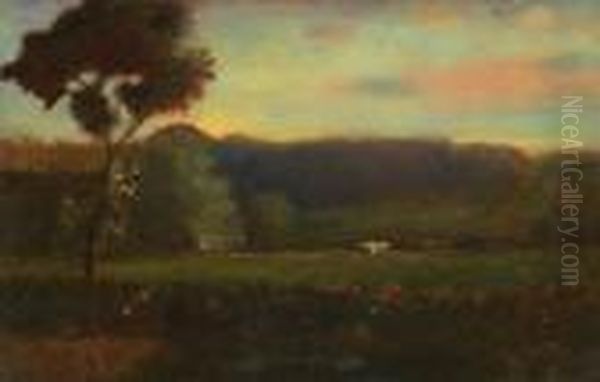 Near Montclair Oil Painting by George Inness