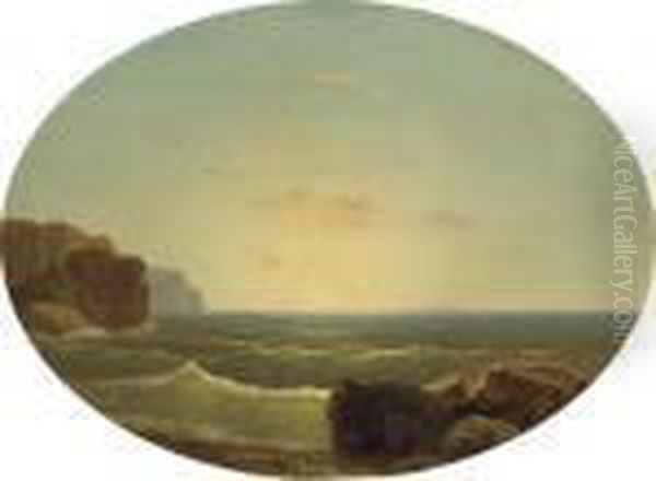 Marine Oil Painting by George Inness