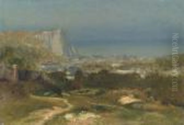 Etretat Oil Painting by George Inness