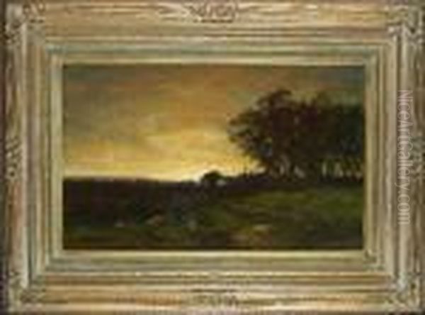 Pastoral Landscape Oil Painting by George Inness