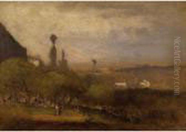 Monte Lucia, Perugia Oil Painting by George Inness